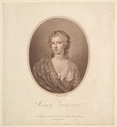 珍妮·卡梅隆（Jenny Cameron），1788年2月8日。 作者 不明