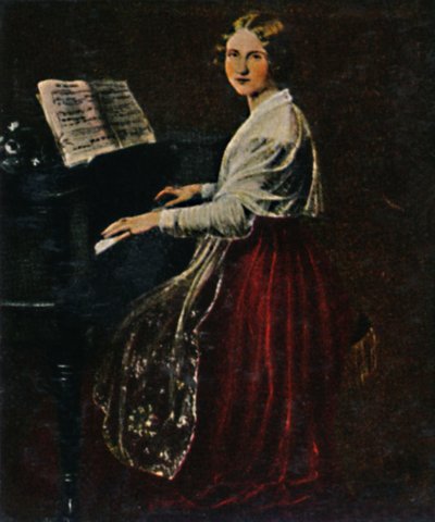珍妮·林德1820-1887。 -Asher绘画，1934年。 作者 不明