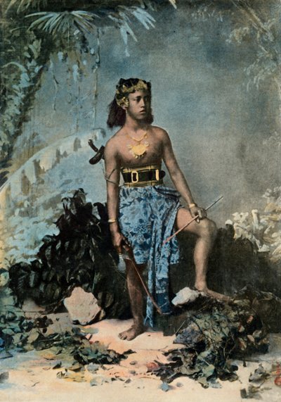 萨摩亚少女，1900年。 作者 不明