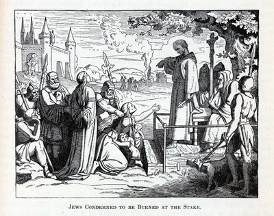 犹太人定罪焚毁，1882年 作者 不明