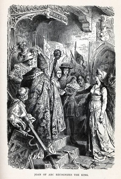 圣女贞德承认国王，1882年 作者 不明