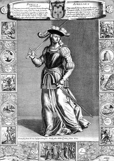 圣女贞德，奥尔良女仆，十五世纪法国爱国者和烈士，十八世纪 作者 不明