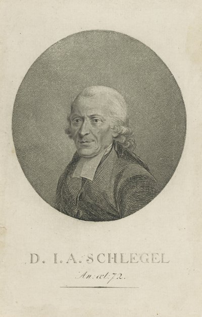 Johann Adolf Schlegel 1721-1793，c。 1800。 作者 不明