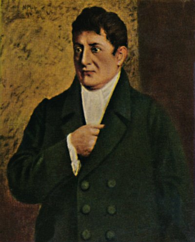 约翰·戈特利布·费希特（Johann Gottlieb Fichte）1762-1814。 -普吕尔（Plühr）教授绘画，1934年。 作者 不明