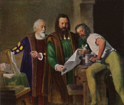 约翰·古腾堡（Johann Gutenberg）1400年至1468年，1934年。 作者 不明
