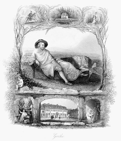 约翰·沃尔夫冈·冯·歌德（Johann Wolfgang von Goethe），德国诗人，戏剧家和科学家，c1860 作者 不明