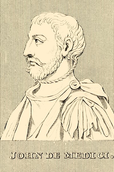 约翰·德·美第奇（John De Medici），1498年至1526年，1830年。 作者 不明