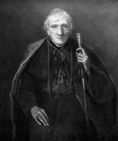 约翰·亨利·纽曼（John Henry Newman）晚年，英国学者和神学家，c1885年 作者 不明