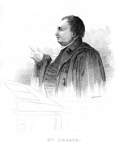 约翰·莱斯利（John Leslie）1766-1832年，苏格兰自然哲学家和物理学家，演讲，十九世纪 作者 不明