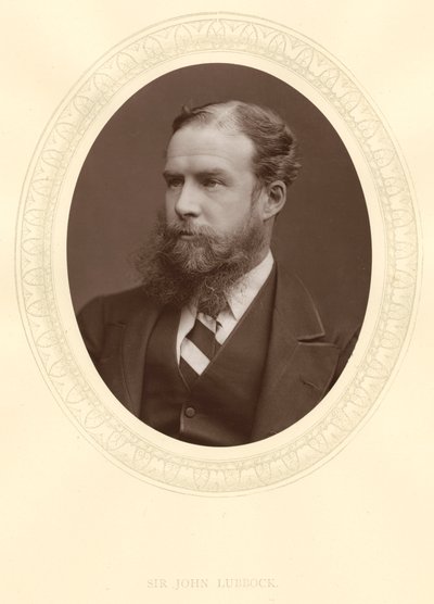 约翰·拉伯克（John Lubbock），第一任埃夫伯里男爵（Baron Avebury），英国银行家，考古学家，博物学家和政治家，c1880年 作者 不明