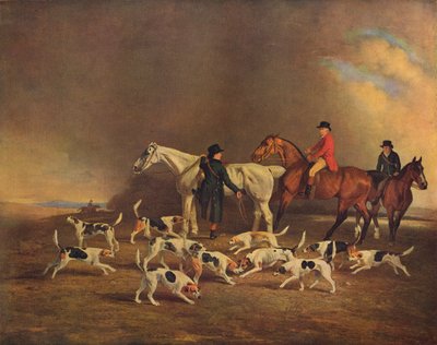 约翰·波勒特（John Powlett）和他的猎犬，约在18至19世纪，1929年 作者 不明