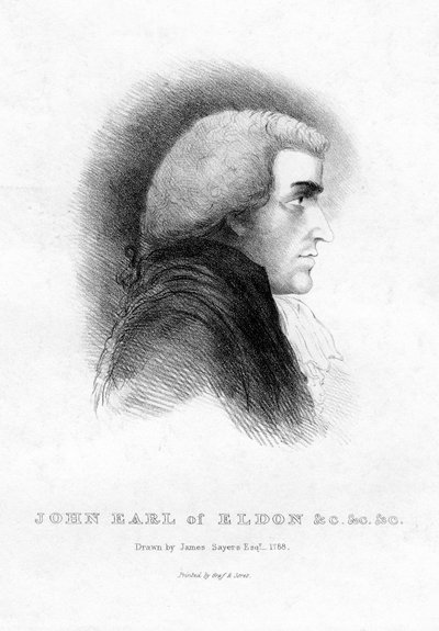 约翰·斯科特（John Scott）1751-1838，埃尔登第一伯爵，大不列颠大臣，19世纪 作者 不明