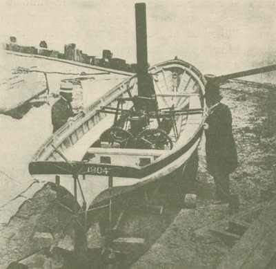 约翰·史蒂文斯双螺杆蒸锅，建于1804年，建于1930年。 作者 不明