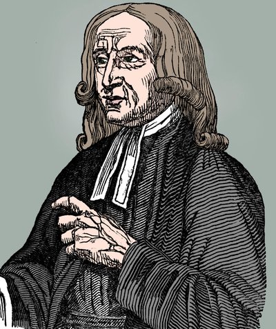约翰·卫斯理（John Wesley），18世纪英国非循规蹈矩的传教士，1832年 作者 不明