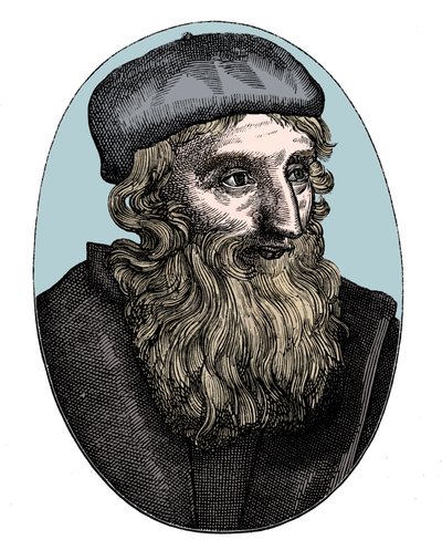 约翰·威克里夫（John Wycliffe），十四世纪英国宗教改革家，十六世纪 作者 不明