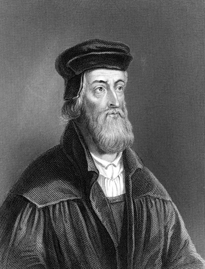 约翰·威克里夫（John Wycliffe），十四世纪英国宗教改革者，1882年 作者 不明