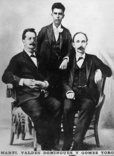 何塞·马蒂（Jose Marti），费明·瓦尔德斯·多明格斯（Fermin Valdes Dominguez）和戈麦斯·托罗（Gomez Toro），美国佛罗里达州基韦斯特，1894年c1910 作者 不明