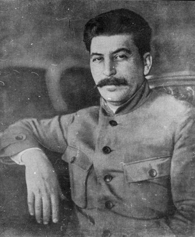 约瑟夫·斯大林（Josef Stalin），格鲁吉亚出生的苏联共产主义革命者和领导人，1923年5月 作者 不明