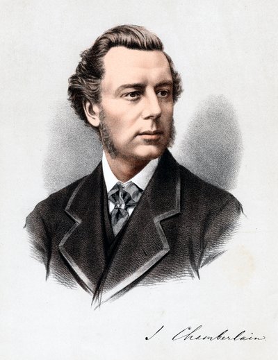 约瑟夫·张伯伦（Joseph Chamberlain），英国政治家，建于1880年。 作者 不明