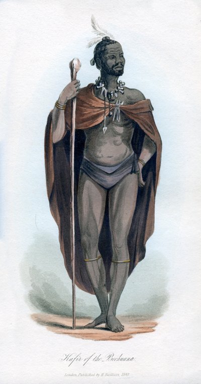 Bechuana的卡菲尔（Kafir），1848年 作者 不明