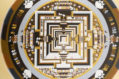Kalachakra，时间之轮。唐卡，尼泊尔巴克塔普尔 作者 不明