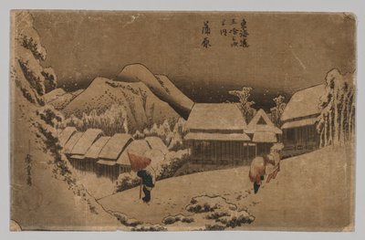 坎巴拉：《傍晚的雪》，1797-1858年。 作者 不明