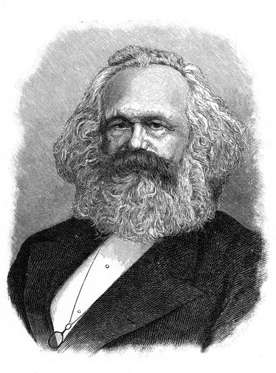 卡尔·马克思（Karl Marx），19世纪德国政治，社会和经济理论家 作者 不明