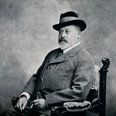 爱德华七世国王戴上提洛尔式的帽子，1903年，1911年 作者 不明