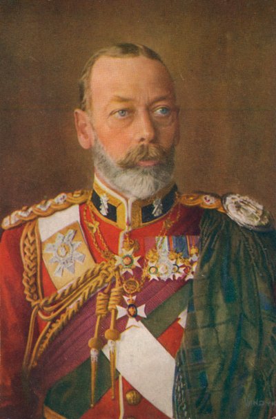 乔治五世国王1865-1936年，作为《黑色守望先锋》上校 作者 不明