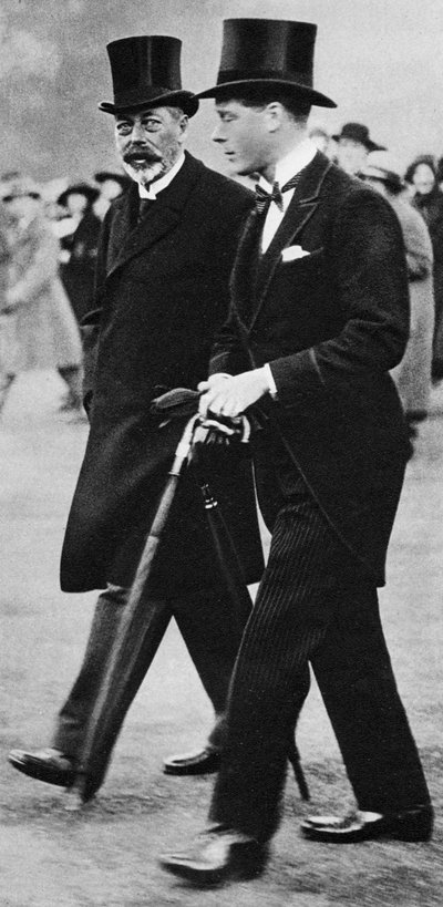 乔治五世国王和他的儿子爱德华王子，温莎公爵，1930年代 作者 不明