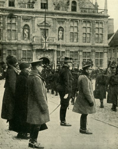 第一次世界大战，1920年12月4日，乔治五世国王在比利时弗恩斯举行。 作者 不明
