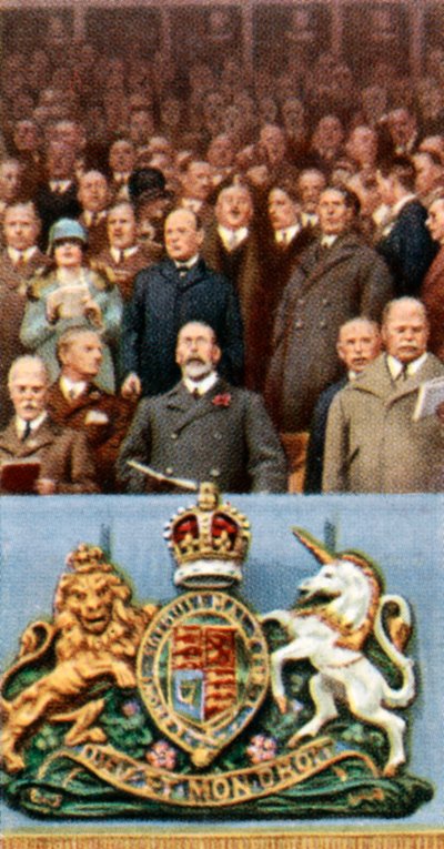 1927年4月23日，温布利，国王乔治五世在温布利杯决赛上，c1935年 作者 不明