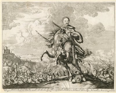 1673年1月11日，约翰三世·索比斯基国王在霍京战役中 作者 不明