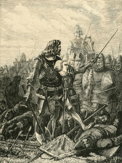 约翰国王在普瓦捷，1356年，1890年。 作者 不明