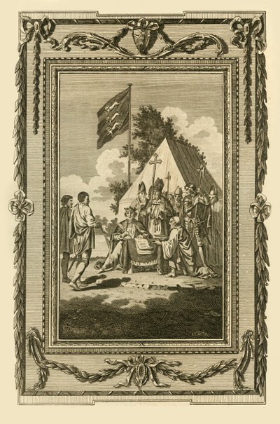 约翰国王于1783年6月5日签署Magna Charta。 作者 不明