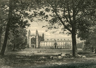 1898年，《 The Backs》的国王学院。 作者 不明