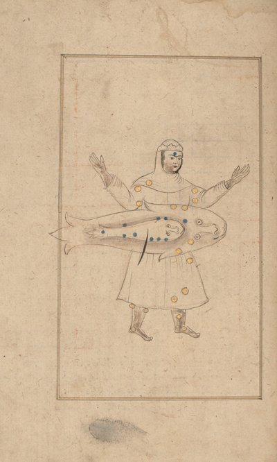 Kitab suwar al-kawakib al-thabita 《al-Sufi的固定星象之书》，18世纪。 作者 不明