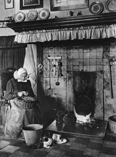 厨房和客厅合二为一，荷兰特温特，c1934 作者 不明