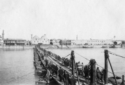 伊拉克巴格达Kotah船桥，1917-1919年 作者 不明
