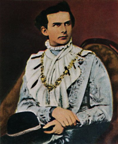 巴伐利亚国王路德维希二世（1845-1886年），1934年。 作者 不明