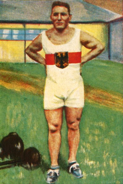 1928年，德国举重冠军Kurt Helbig。 作者 不明