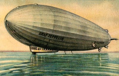 LZ 127齐柏林飞艇，1928年，1932年。 作者 不明