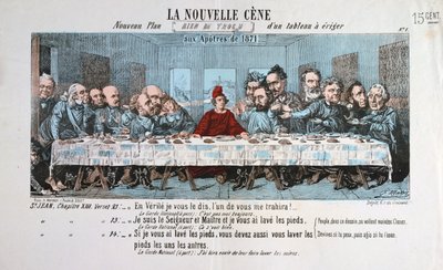 La Nouvelle Cene，巴黎公社，1871年 作者 不明