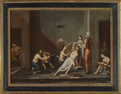 土耳其浴中的女士，1741年 作者 不明