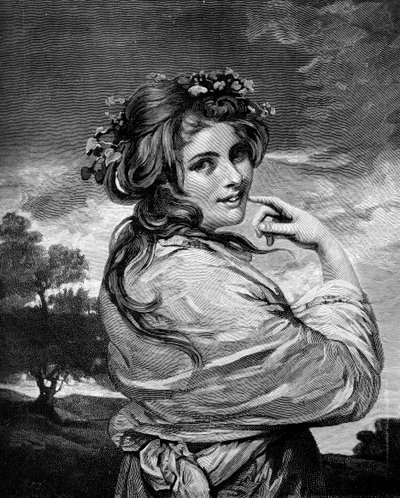 汉密尔顿夫人饰演Nature，c1783-1784 1900 作者 不明