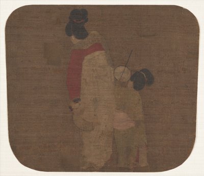 女士和儿童。 作者 不明