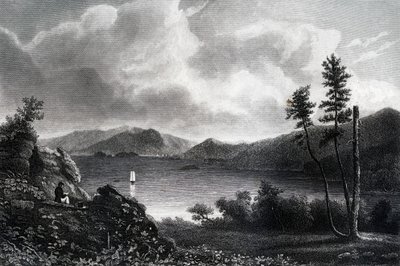 纽约，乔治湖，1855年 作者 不明