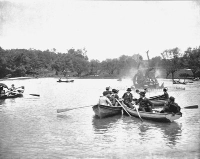 湖在韦德公园，克利夫兰，俄亥俄，美国，c1900。 作者 不明