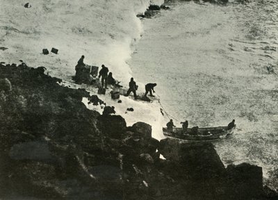 1909年，第一个着陆点，船上的着陆物，1909年 作者 不明