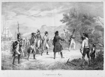 1815年3月降落在弗雷瑞斯 作者 Unbekannt